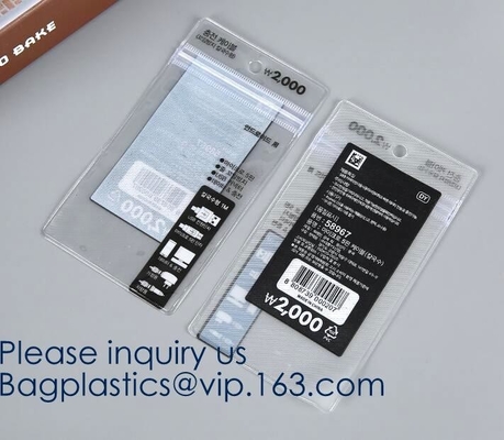 Self Sealing PVC Plastic Zip Lock Bag Thick Clear k Earrings Jewelry Bag Packaging Storage Bags bagease bagplastic