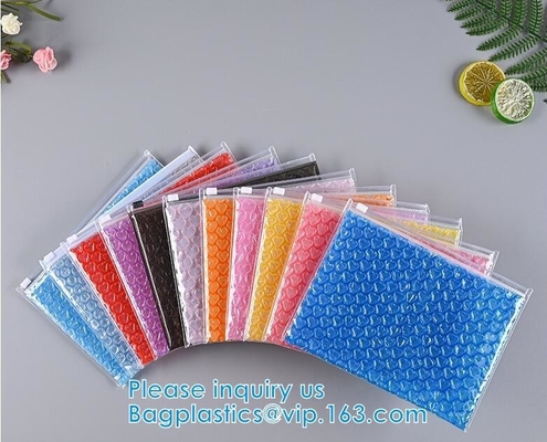 Slider Zipper Biodegradable Bubble Out Pouch Envelopes Protective Wrap Bags For Mail & Storage Bubble Mailers