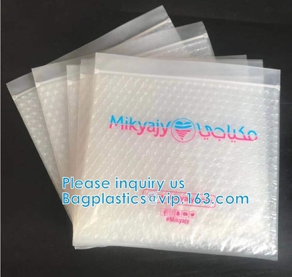 Recyclable Reusable PE Bubble Zipper Bag Slider Bag For Cosmetic Lash Goods Package US Free Shipping Cosmetic Makeup