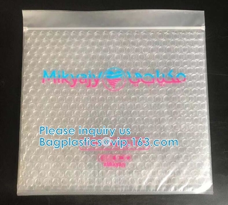 Recyclable Reusable PE Bubble Zipper Bag Slider Bag For Cosmetic Lash Goods Package US Free Shipping Cosmetic Makeup