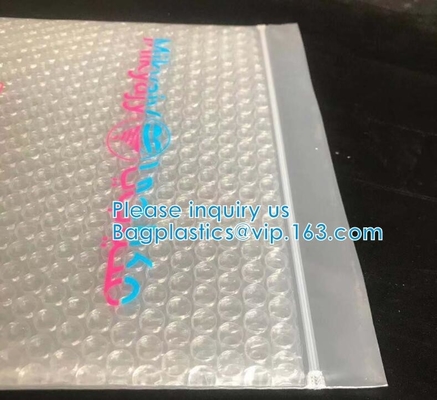 Recyclable Reusable PE Bubble Zipper Bag Slider Bag For Cosmetic Lash Goods Package US Free Shipping Cosmetic Makeup