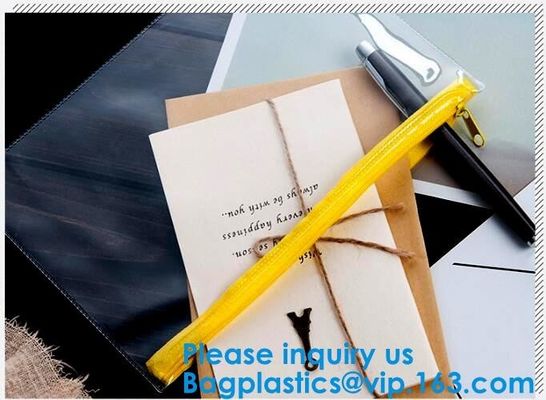 Custom Logo PVC Vinyl Clear Zipper Slider Pouch Transparent Soft Bikini Cosmetic EVA Material k Bag