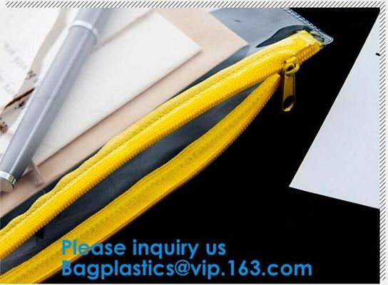 Custom Logo PVC Vinyl Clear Zipper Slider Pouch Transparent Soft Bikini Cosmetic EVA Material k Bag