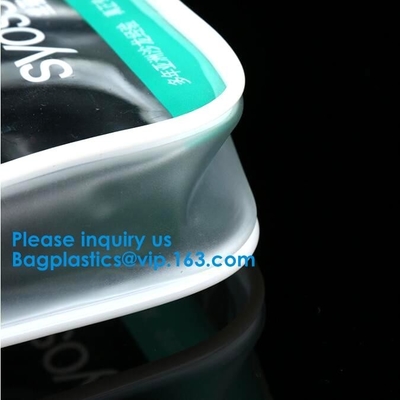 Customized Size And Thickness PVC Travel Slider Bag,Frosted Cosmetic Garment Poly k Bag Matte Plastic Bag Bagease