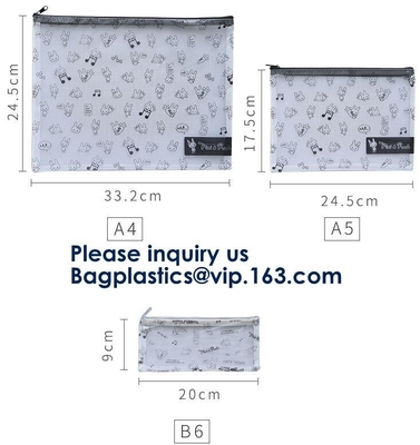 Promotional Custom Printed Pvc Vinyl Transparent Stationery k Bags,Crossbody Stationery Set Zipper Pvc Bag Bagease