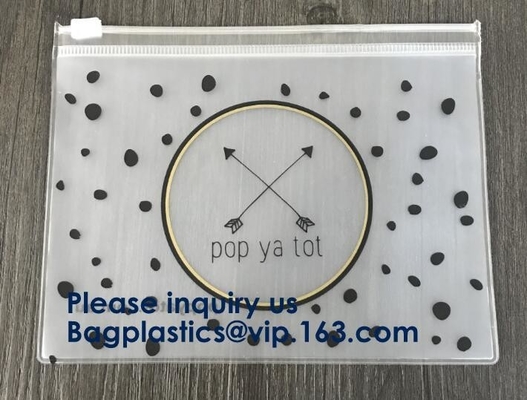 PVC Slider Frosted Zipper Bag ,Plastic Packing Bag With Zipper, Resealable Poly Bags,Slider Zipper Bag Clear Pvc Packagi