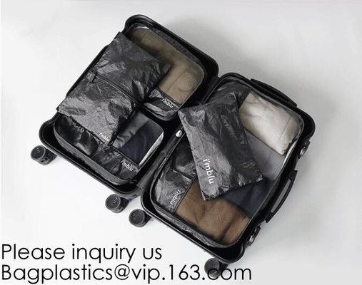 Tyvek Paper Zipper Clear Eco Friendly Makeup Bag Cosmetic Bag Outdoor,Zipper Tyvek Paper Make up Travel Cosmetic Bag For