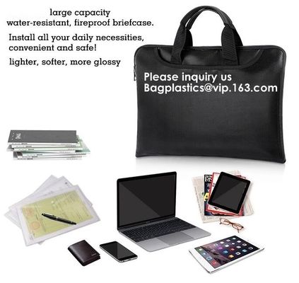 Waterproof and Fireproof document storage Bag with Fireproof Zipper for Money, Jewelry and Passport bagease, bagplastics