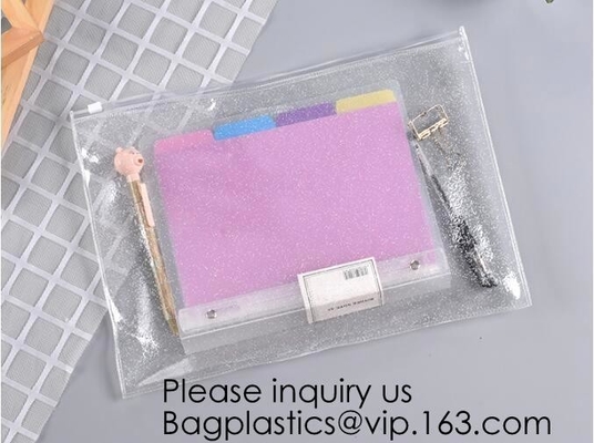 Eco-friendly Frosted EVA Cosmetic Pouch Bags With Zipper Top,EVA bag Transparent zipper travel pvc cosmetic bag, bagease