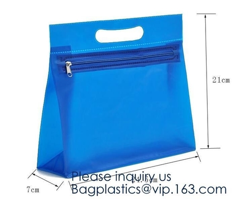 Popular Pvc/Eva Cosmetic Bag With Zipper Waterproof Eco-Friendly Glossy Zipper Bag,Frame Transparent EVA Cosmetic Zipper