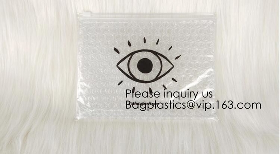 Wholesale PVC Plastic Zipper Bubble Cosmetic Bag With Custom Logo,Holographic k Bubble Bag For Cosmetic/Hologram B