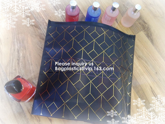 Biodegradable frosted eva plastic pvc zip lock cosmetics bag, frosted cosmetics bag,pvc zipper bag,custom eva bag