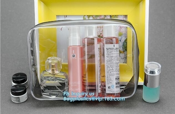 Transparent EVA plastic beach cosmetic bag, vinyl transparent clear PVC zipper cosmetic bag, waterproof clear zipper pla