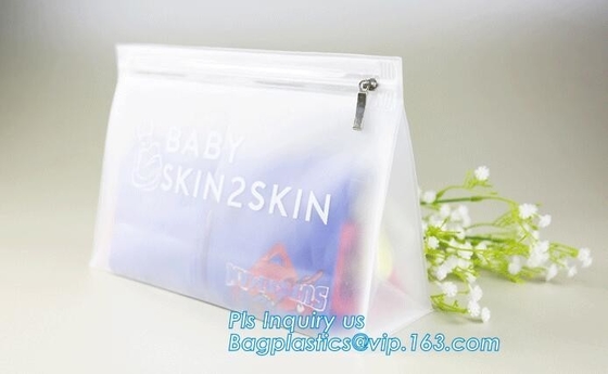 slider k PVC cosmetic bag promotional custom printed plastic bag, eva zipper pouch eva slider bag, slider zipper