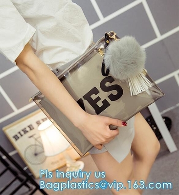 Slider Zipper PVC k Bag With Hanger Hook For Men's Vest, Slider Zipper Bags For Towel Washing Goods Packaging, zip