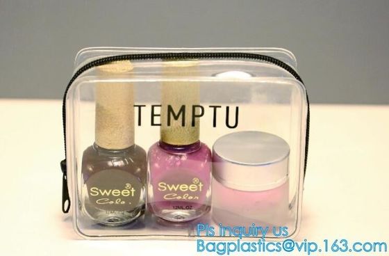 Personalized foldable clutch bag for women geometric pattern pvc makeup cosmetic bag, Makeup Cosmetic Organizer Travel B