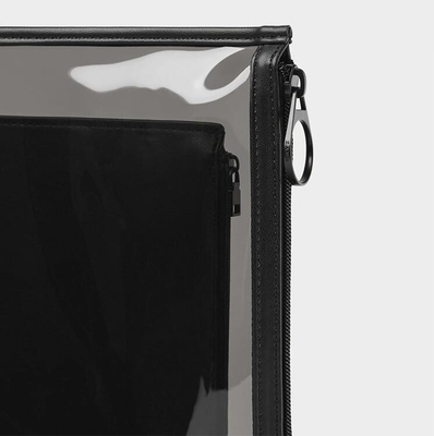 Zipper Pouch, PVC Waterproof Storage Bag Holder & Letter Size Zippered Envelope For School, Document, Travel, Cosmetic