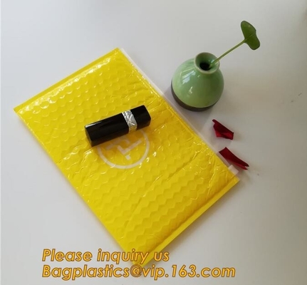 Slider padded grip seal Golden bags, air bubble bag with slider zipper,design custom anti static plastic black k b