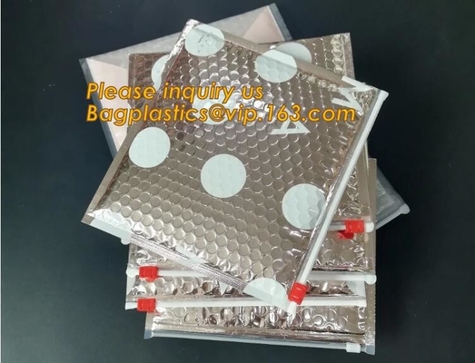 Factory Price Clear Bubble Zipper Bags, Pink Resealable Bubble Bag with Slider Zipper Printed Slider Padded Bag/Silver Z