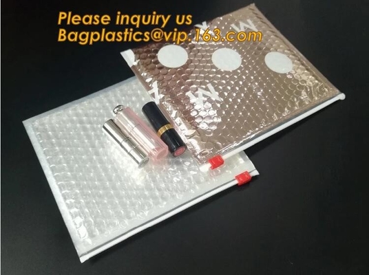 Factory Price Clear Bubble Zipper Bags, Pink Resealable Bubble Bag with Slider Zipper Printed Slider Padded Bag/Silver Z