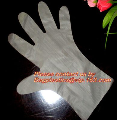Wholesale gloves transparent plastic glove disposable clear pe medical glove,Food grade Oil resistant Glove PE CPE Dispo
