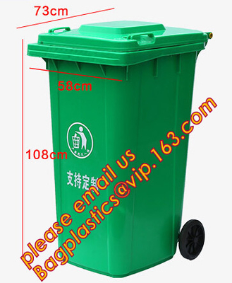 garden rubbish barrel, Wheeled Trash Can Outdoor new design waste bin, punching dustbin, recycle trash storage bin