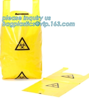 Biohazard Medical Waste Plastic Trash Bag For Hospital, biohazard specimen bag k bag, pharmacy use bags for hospit