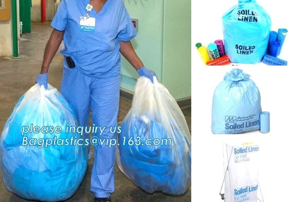 Medical Waste Bag For Medical Use, Yellow/Red/Black Biohazard Infectious/Medical Waste Bag/Liner With Drawcord/Drawstrin