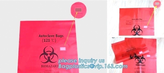 Medical Waste Bag For Medical Use, Yellow/Red/Black Biohazard Infectious/Medical Waste Bag/Liner With Drawcord/Drawstrin