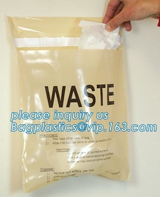 medical trash bin liner bags biohazard waste garbage bags, Health Hazards bags, biohazard waste bags medical waste bag,
