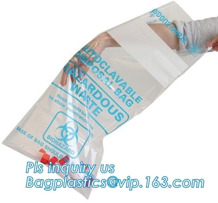 Blood Transport Bags, first aid bag pac Pre-Printed Poly Bags For Disposing Waste. Plastic Bags For Health Applications