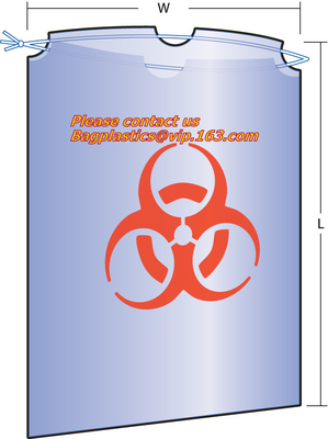 Blood Transport Bags, first aid bag pac Pre-Printed Poly Bags For Disposing Waste. Plastic Bags For Health Applications