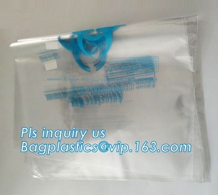 Infectious Emergency Autoclavable Biohazard Bag On Roll Warning Label/Sterilization Indicator Health Needs