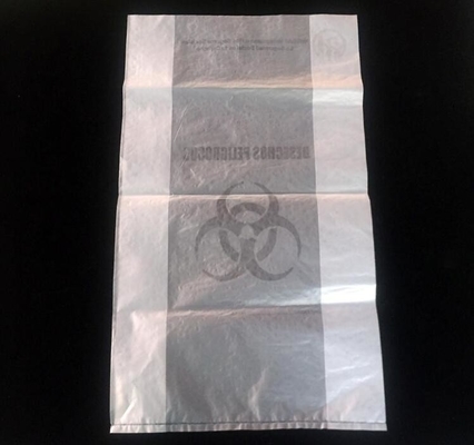 Infectious Emergency Autoclavable Biohazard Bag On Roll Warning Label/Sterilization Indicator Health Needs