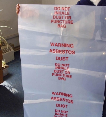 Asbestos Trash bag Puncture Resistant All Purpose Bags Liners ,Wire Frame Top Biohazard Bag, Zip Locking Tear Pouch Bags