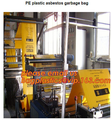 Asbestos Trash bag Puncture Resistant All Purpose Bags Liners ,Wire Frame Top Biohazard Bag, Zip Locking Tear Pouch Bags
