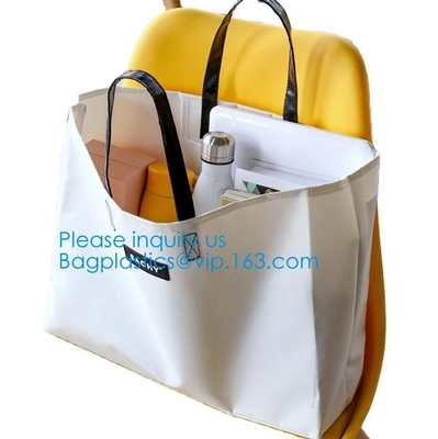 Waterproof PVC Tarpaulin Tote Bag Compact Portable Durable Tarpaulin Cloth Reflector Attached Carry-On Container