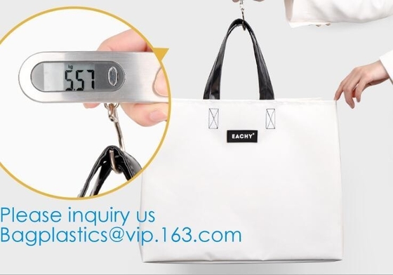 Waterproof PVC Tarpaulin Tote Bag Compact Portable Durable Tarpaulin Cloth Reflector Attached Carry-On Container