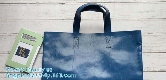 Washable Tote Dry Bag Cotton Handle Shoulder Bag Trendy Canvas Tarpaulin Crossbody Handbag Pack PVC With Zipper