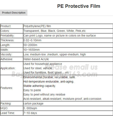 polyester film tape for powder coating masking, high temperature pet film spray masking tape