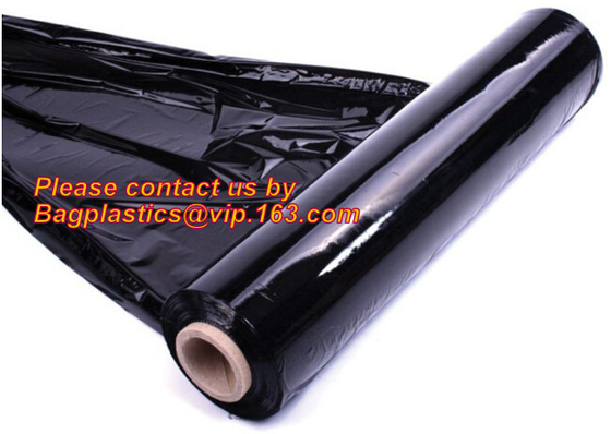 Blue Color Hand Bundling Stretch Wrap Plastic Film, Construction films, building film, agriculture film, poly sheeting