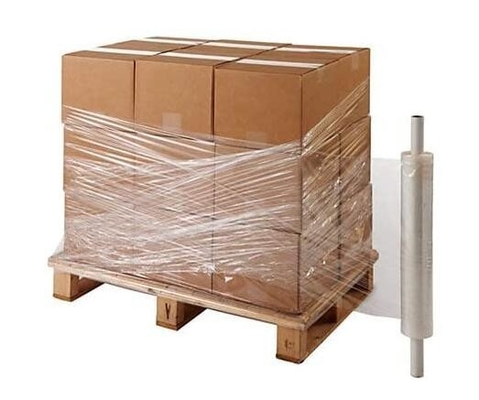 Blue Color Hand Bundling Stretch Wrap Plastic Film, Construction films, building film, agriculture film, poly sheeting