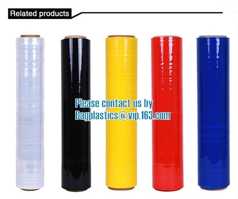Pallet Wrap Stretch Film 17" Stretch Film, 18 micron x 500 mm x 300 m Hand Use Manual Pallet Stretch Wrap, bagease, pac