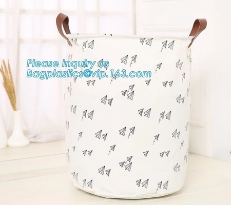 Large Foldable Waterproof Canvas Toy Storage Basket,manufacturer 100%cotton canvas eco-friendly fabric washable bread ba