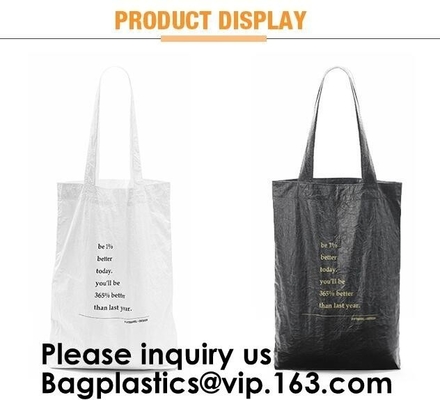 Eco Friendly Reusable Waterproof Tyvek Passport Holder Packing Cubes Toiletry kit Backpack Tote Bag Travel Accessories