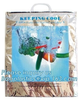Aluminum foil insulation thermal non woven Insulated Cooler Bag,Insulated custom large portable cheap fitness food deliv