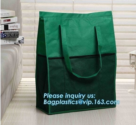 New design recycle rope handle non woven bag with eyelet, Customized printing non woven bag flat punch bag for shoes&gar