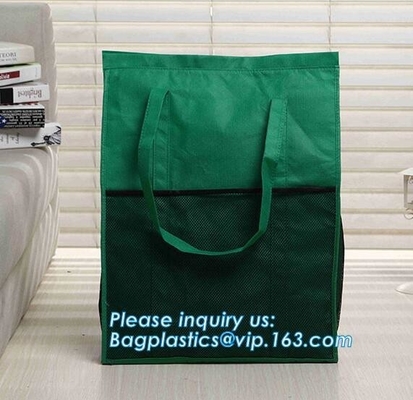 New design recycle rope handle non woven bag with eyelet, Customized printing non woven bag flat punch bag for shoes&gar