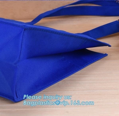 Tote 120g 80gsm 90gsm Advertising Nonwoven 100% Biodegradable Non Woven Bag, Custom Promotional Gift Foldable PP Printed