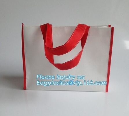 Promotional custom fabric reusable shopping bag metallic laminated non woven bag, Machine Made Heat Seal Eco Friendly No